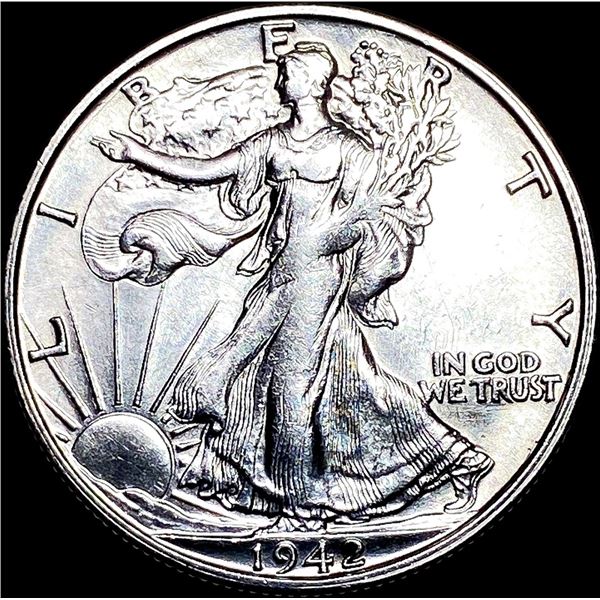 1942-S Silver Walking Liberty Half Dollar UNCIRCULATED