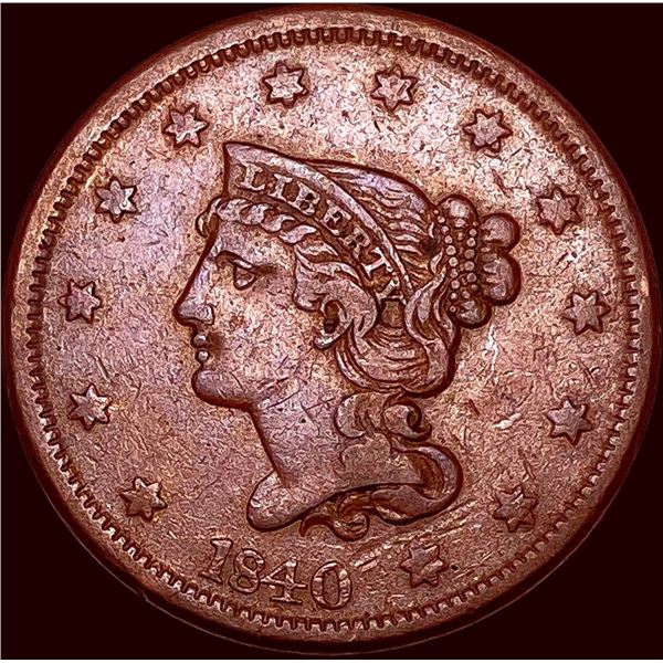 1840 Braided Hair Large Cent CHOICE AU