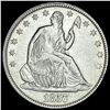 1857 Silver Half Dollar (Seated Liberty) CHOICE AU