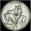 1925 Silver Stone Mountain Half Dollar CLOSELY UNCIRCULATED