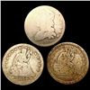 Image 1 : [3]1835-1854 Early US Type Quarters NICELY CIRCULATED
