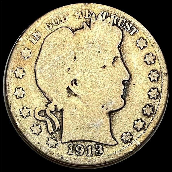 1913 Barber Half Dollar NICELY CIRCULATED