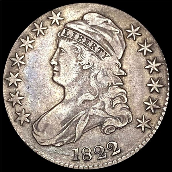 1822 Capped Bust Half Dollar LIGHTLY CIRCULATED