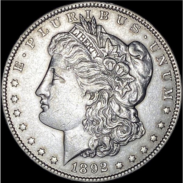1892 Silver Morgan Dollar CLOSELY UNCIRCULATED