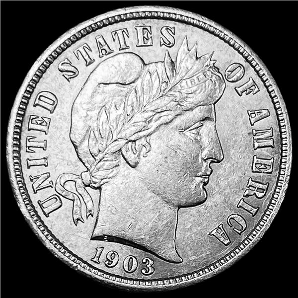 1903 Barber Dime CHOICE AU