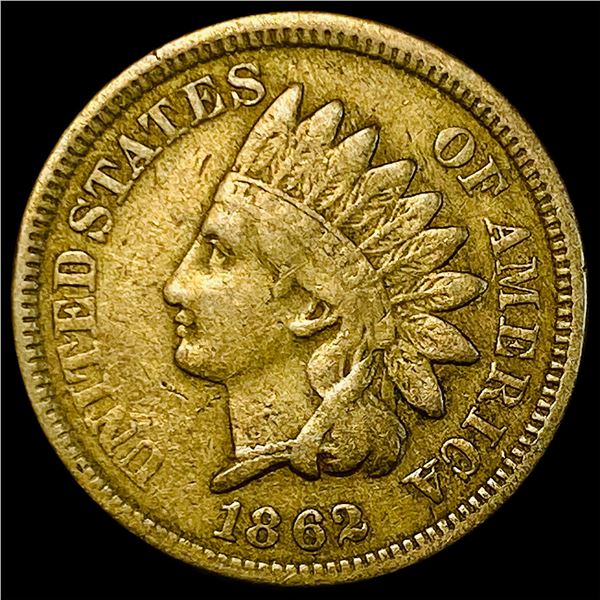 1862 Copper-Nickel Indian Head Cent LIGHTLY CIRCULATED