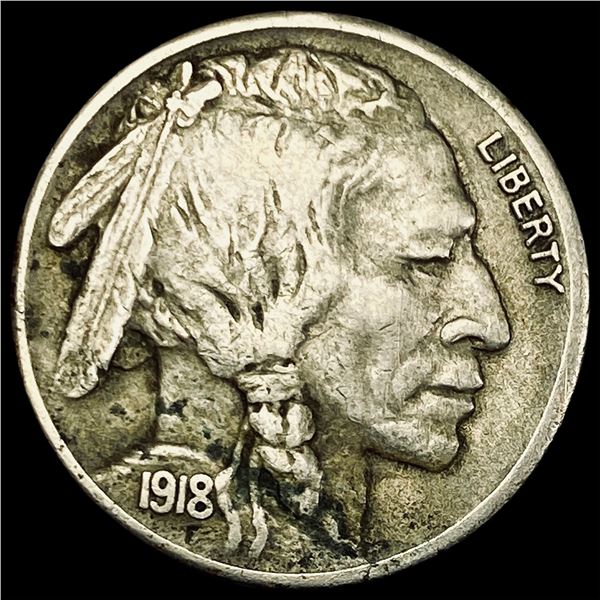 1918-S Buffalo Nickel NEARLY UNCIRCULATED
