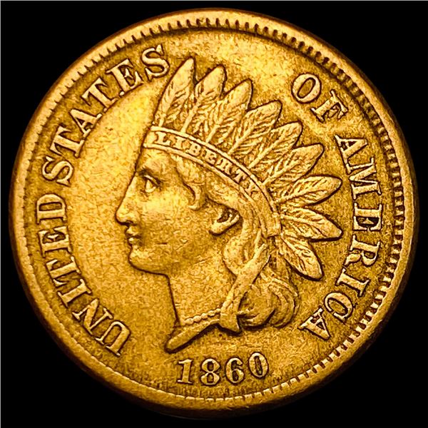 1860 Indian Head Cent ABOUT UNCIRCULATED