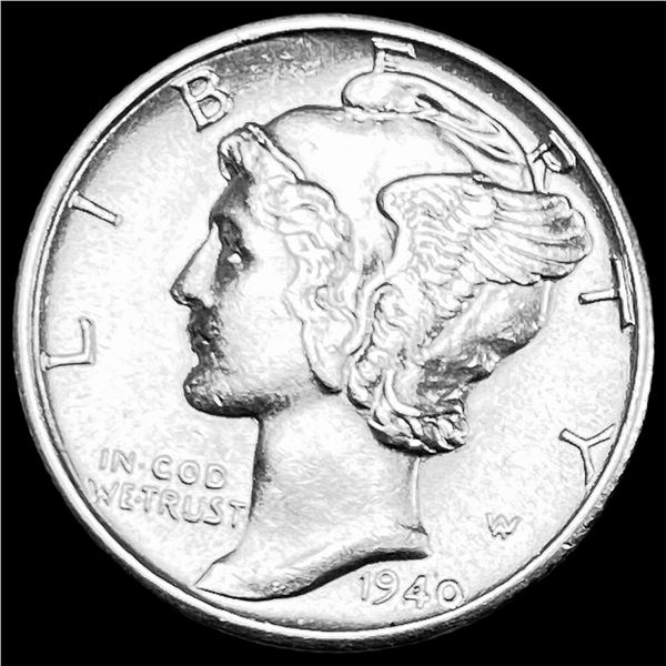 1940-D Silver Mercury Dime GEM BU