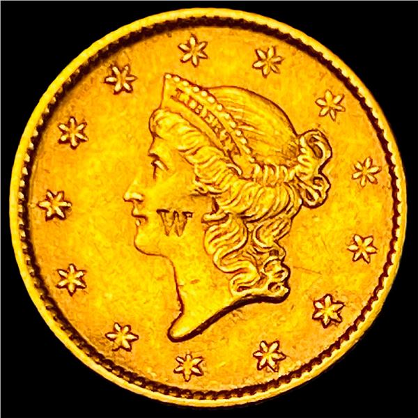 1853 Gold $1 Liberty Head Type 1 HIGH GRADE