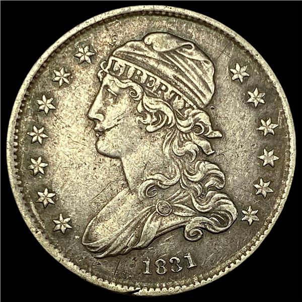 1831 Capped Bust Silver Quarter NEARLY UNCIRCULATED