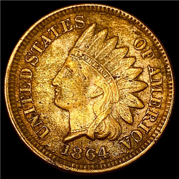 1864 Bronze Indian Head Cent NEARLY UNCIRCULATED