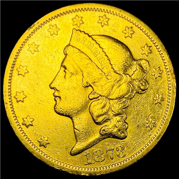 1873 $20 Liberty Head Double Eagle CLOSELY UNCIRCULATED