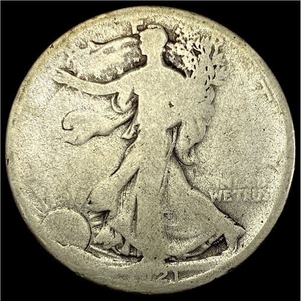 1921-D Silver Walking Liberty Half Dollar NICELY CIRCULATED