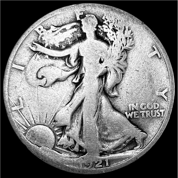 1921-S Silver Walking Liberty Half Dollar NICELY CIRCULATED