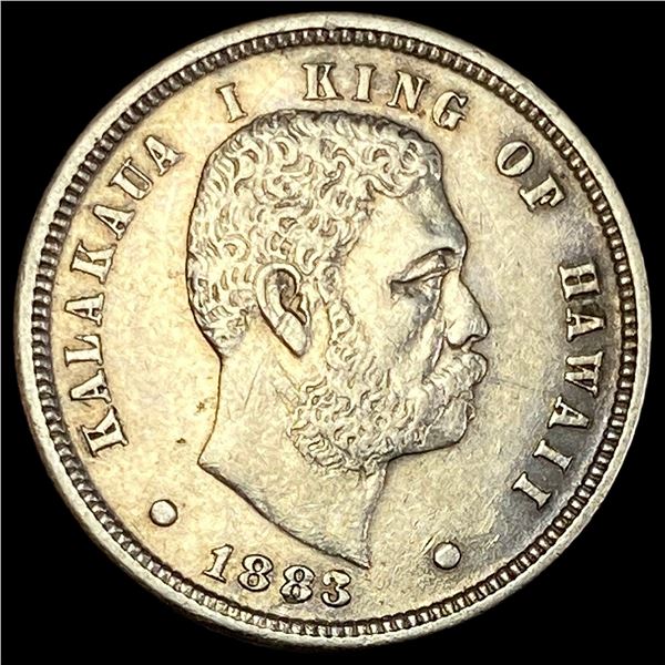1883 Silver 10 Cents Hawaii Dime CHOICE AU