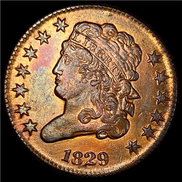 1829 Copper Half Cent CLOSELY UNCIRCULATED