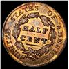 Image 2 : 1829 Copper Half Cent CLOSELY UNCIRCULATED