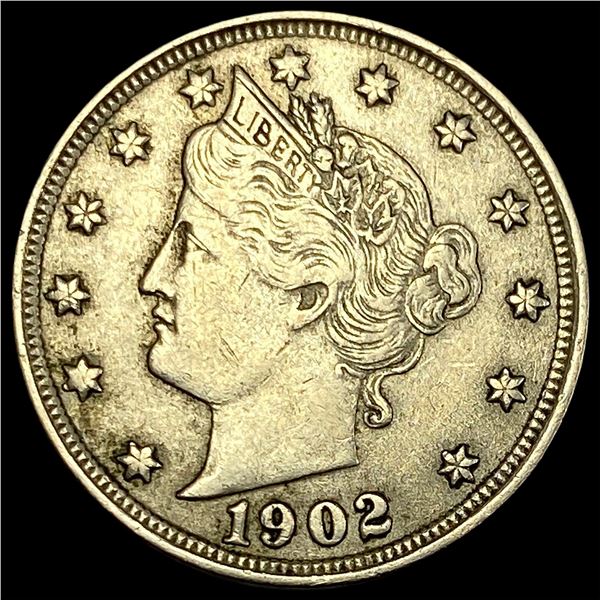 1902 Liberty Head Nickel CLOSELY UNCIRCULATED