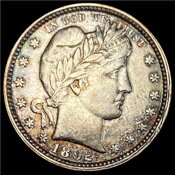 1892 Silver Barber Quarter CLOSELY UNCIRCULATED