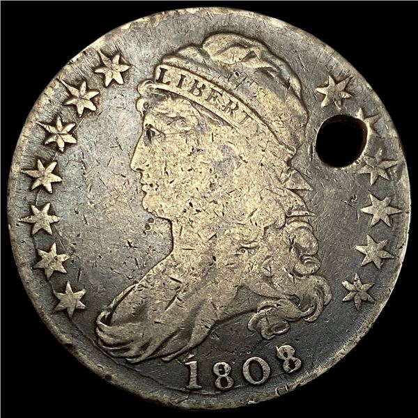 1808 Silver Capped Bust Half Dollar NICELY CIRCULATED
