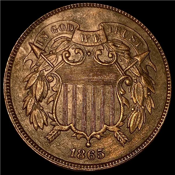 1865 Copper 2 Cents CLOSELY UNCIRCULATED