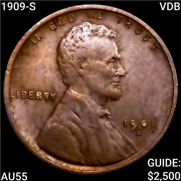 1909-S VDB Wheat Cent HIGH GRADE