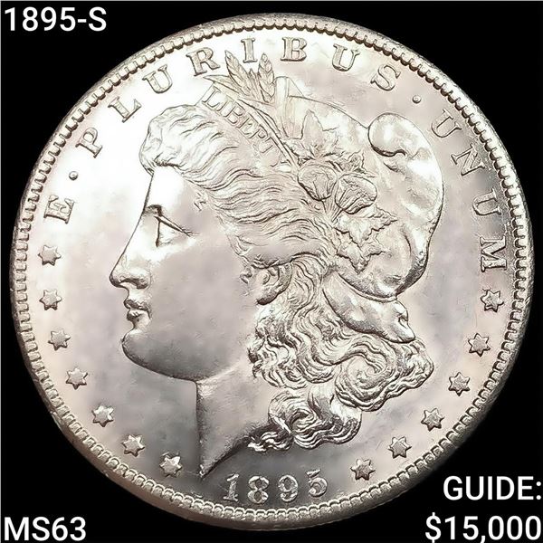 1895-S Morgan Silver Dollar CHOICE BU