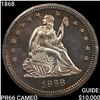 Image 1 : 1868 Seated Liberty Quarter GEM PROOF CAM