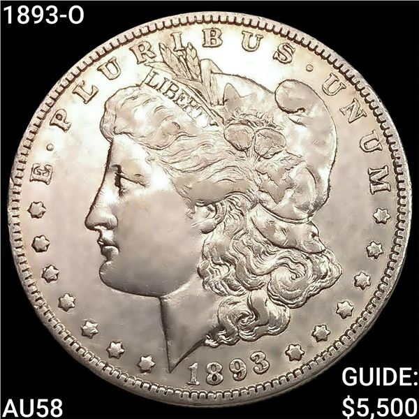 1893-O Morgan Silver Dollar CHOICE AU