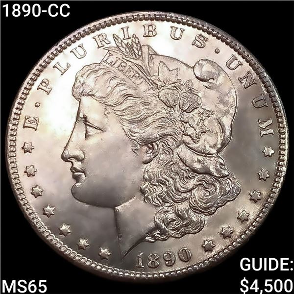 1890-CC Morgan Silver Dollar GEM BU