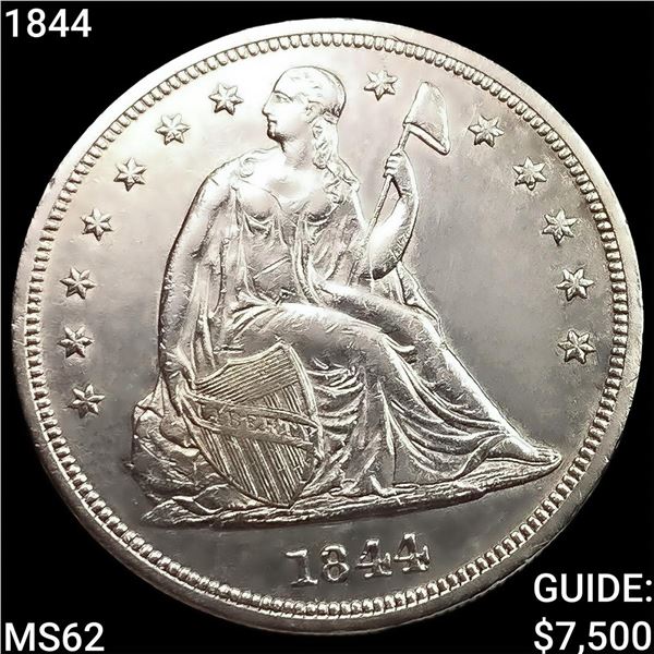 1844 Seated Liberty Dollar UNCIRCULATED