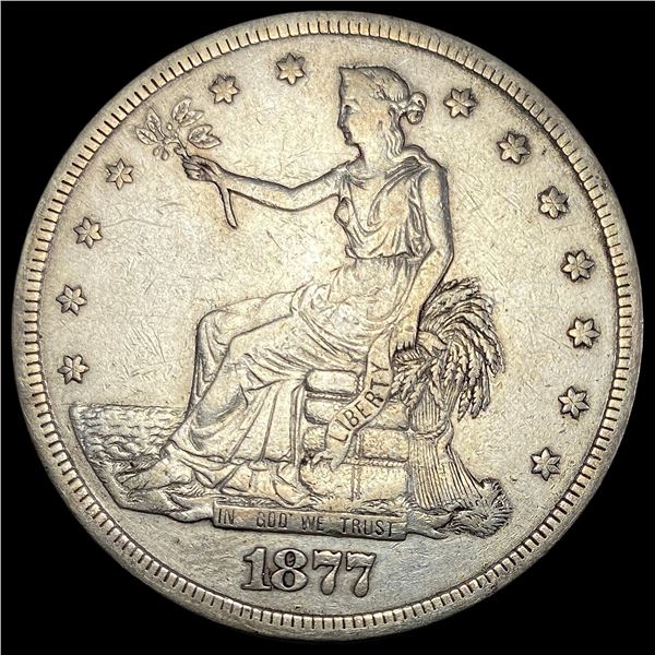 1877-S Silver Trade Dollar ABOUT UNCIRCULATED