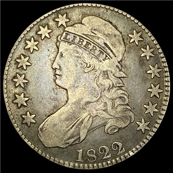 1822 Capped Bust Half Dollar LIGHTLY CIRCULATED