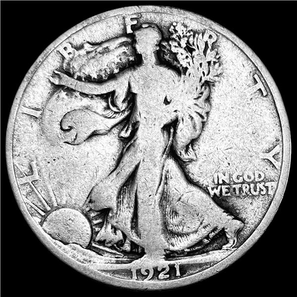 1921 Silver Half Dollar (Walking Liberty) LIGHTLY CIRCULATED