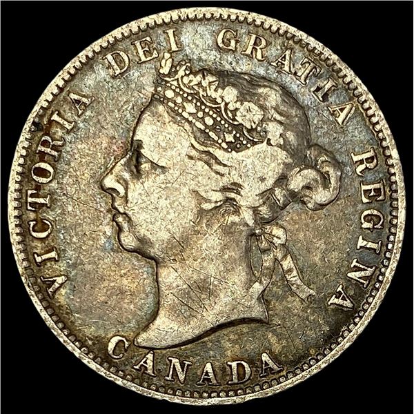1888 Canada Silver 25 Cents LIGHTLY CIRCULATED