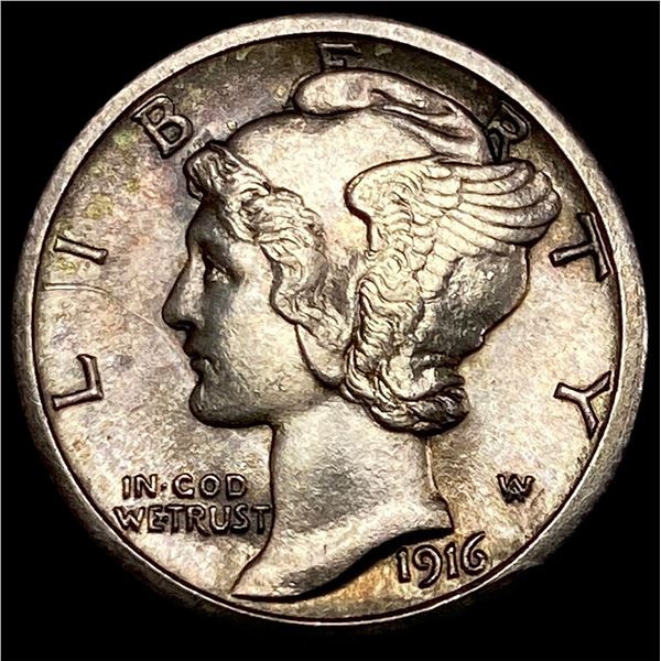 1916-S Silver Mercury Dime UNCIRCULATED