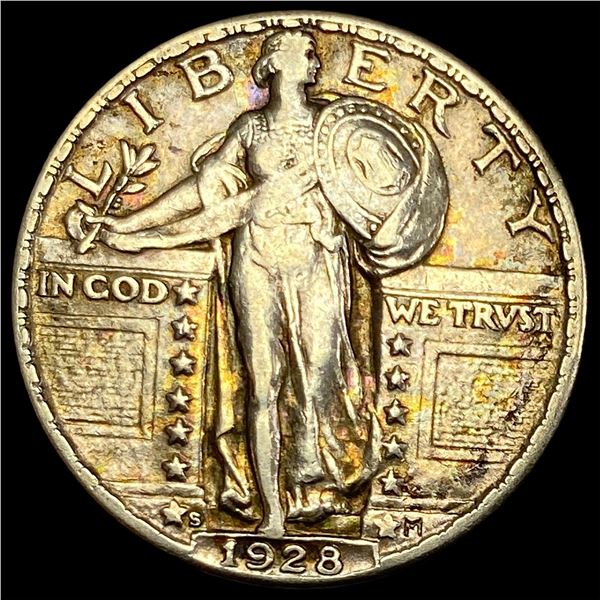 1928-S Silver Standing Liberty Quarter NEARLY UNCIRCULATED