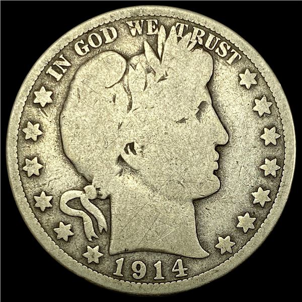 1914 Barber Half Dollar NICELY CIRCULATED
