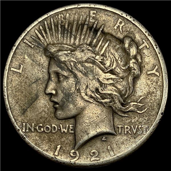 1921 Silver Peace Dollar ABOUT UNCIRCULATED