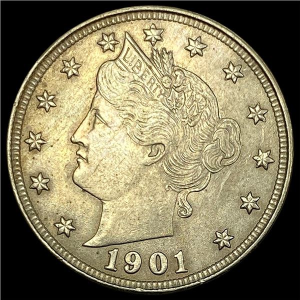 1901-O Liberty Head Nickel CHOICE AU
