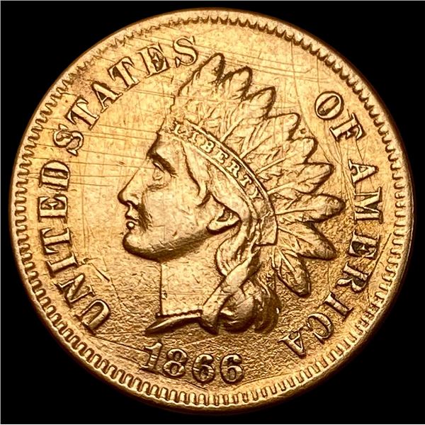 1866 Indian Head Cent CLOSELY UNCIRCULATED