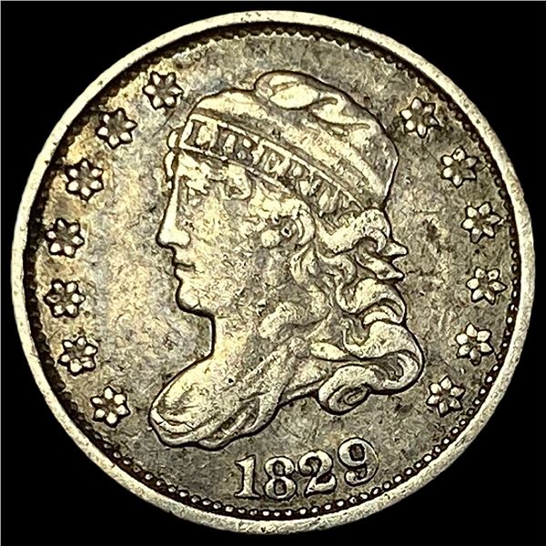 1829 Capped Bust Half Dime NEARLY UNCIRCULATED