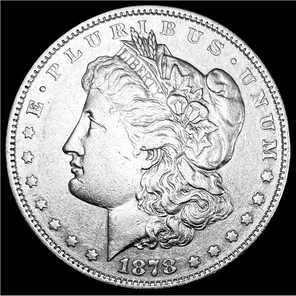 1878 Silver Morgan Dollar NEARLY UNCIRCULATED