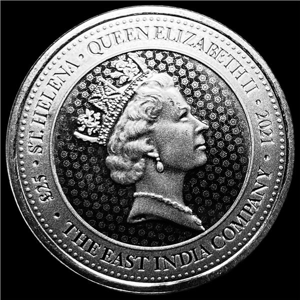 2021 Platinum 1/3 Ounce Guinea St. Helena SUPERB GEM BU