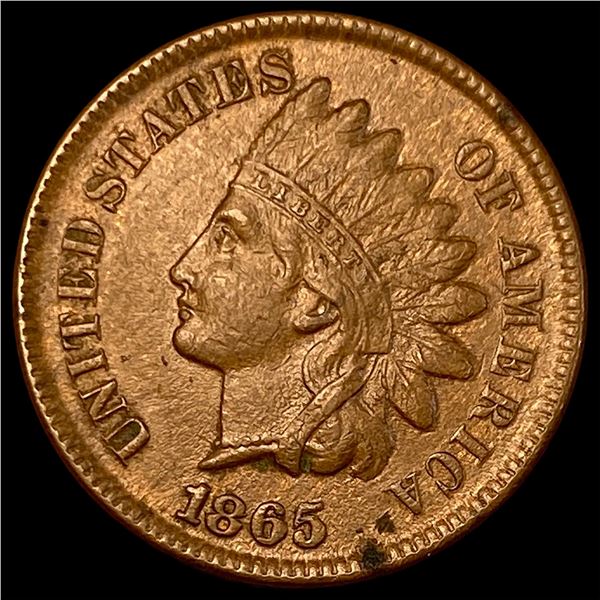 1865 Bronze Indian Head Cent CHOICE AU