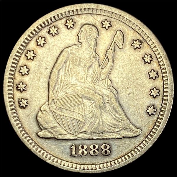 1888-S Silver Quarter Dollar CLOSELY UNCIRCULATED