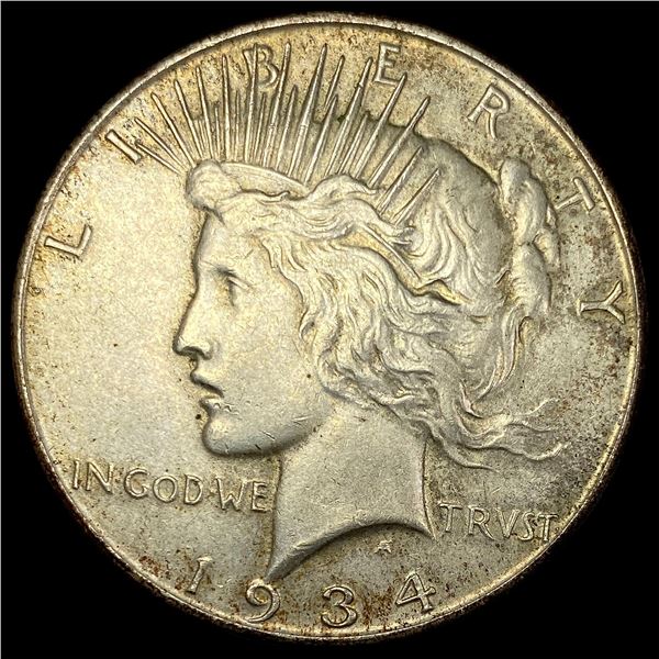 1934 Peace Silver Dollar CHOICE AU