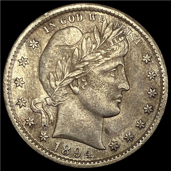 1894 Barber Silver Quarter CLOSELY UNCIRCULATED