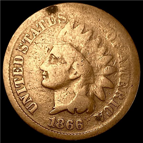 1866 Indian Head Cent NICELY CIRCULATED